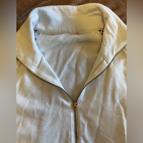 Lily Pulitzer White Half Zip Sweater, Size XS - Picture 4 of 6